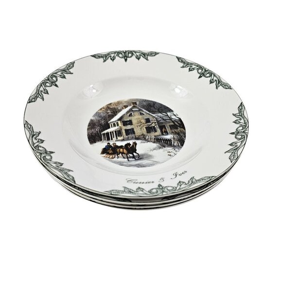 Currier & Ives 2000 Thomas Museum Of The City of New York Soup Bowls - Set of 4 - Picture 11 of 16